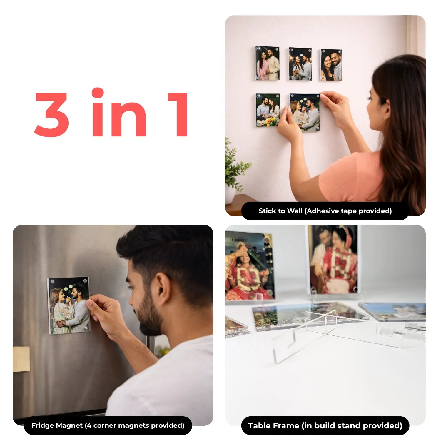 [3 in 1] Acrylic Mini Frames - Image 2